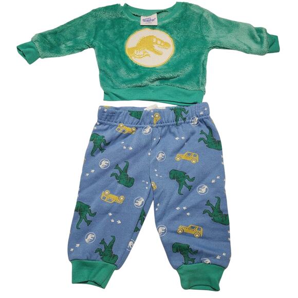 Welcome to the Universe Baby! Dinosaurs Jurassic Park 2-Piece Outfit Baby Infant - Picture 1 of 4